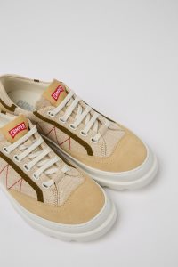 Camper Brutus Platta Skor Dam Beige | QLCE19824