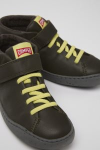 Camper Peu Touring Sneakers Barn Gröna | IPCZ23648