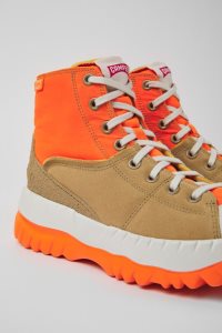 Camper Teix Ankelboots Dam Orange Beige | QNVR12834