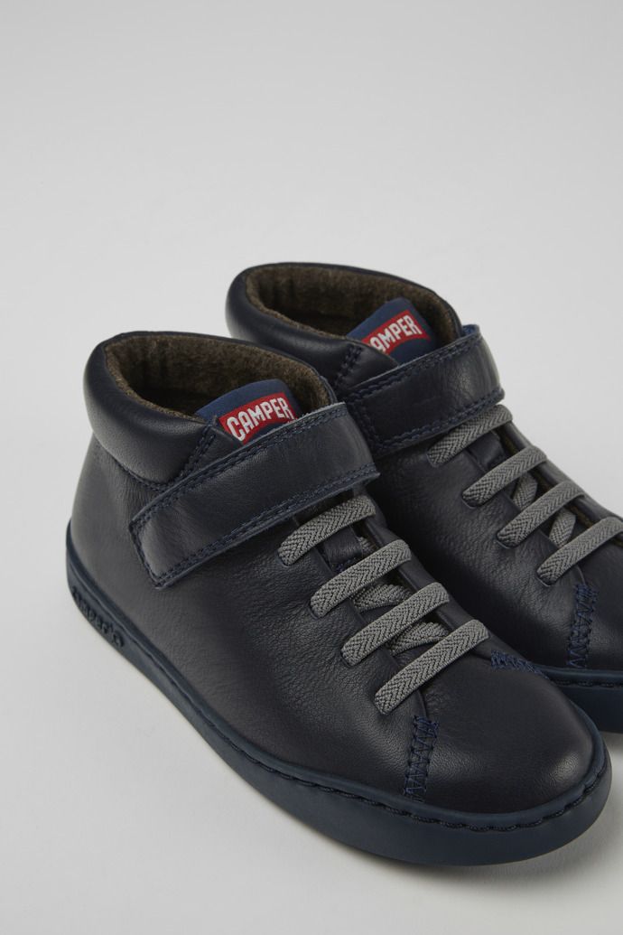 Camper Peu Touring Sneakers Barn Mörkblå | UELM73654