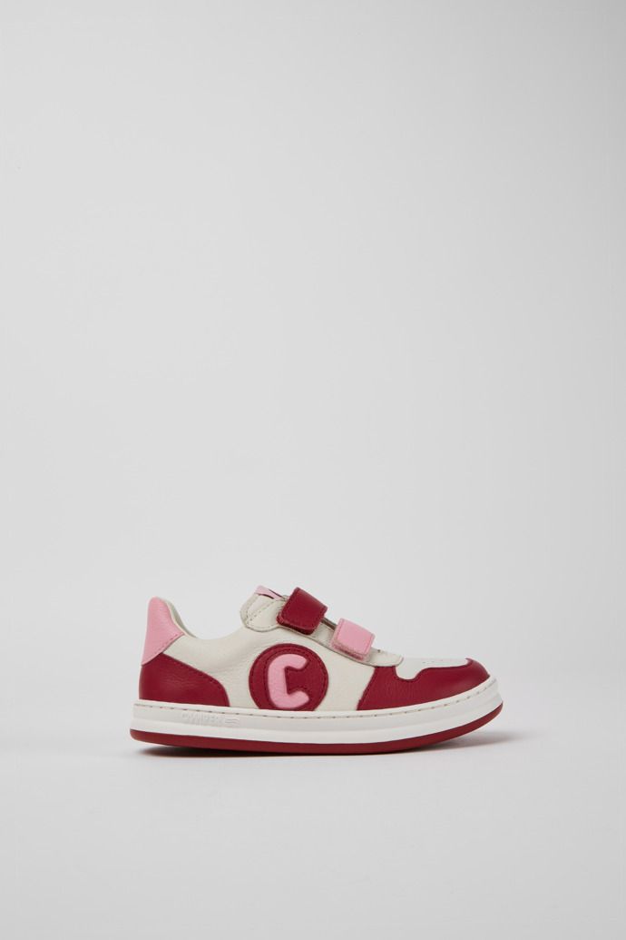 Camper Runner Sneakers Barn Vita Rosa Ljusrosa | TWAB58769