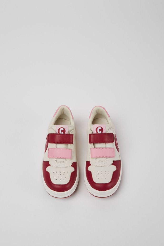 Camper Runner Sneakers Barn Vita Rosa Ljusrosa | TWAB58769