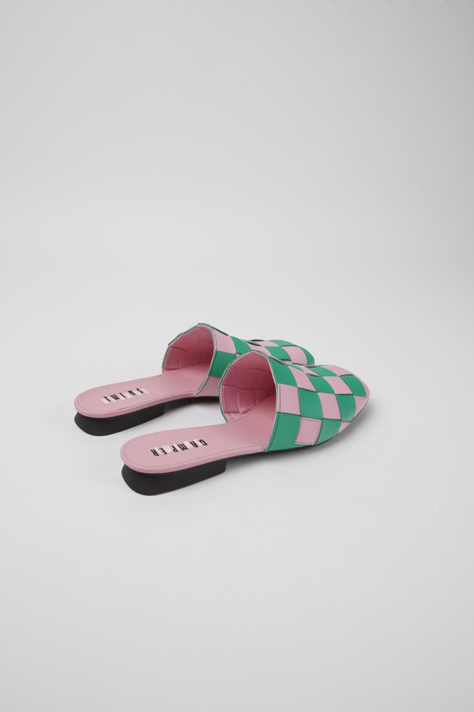 Camper Twins Sandaler Dam Rosa Gröna | SPEW40526