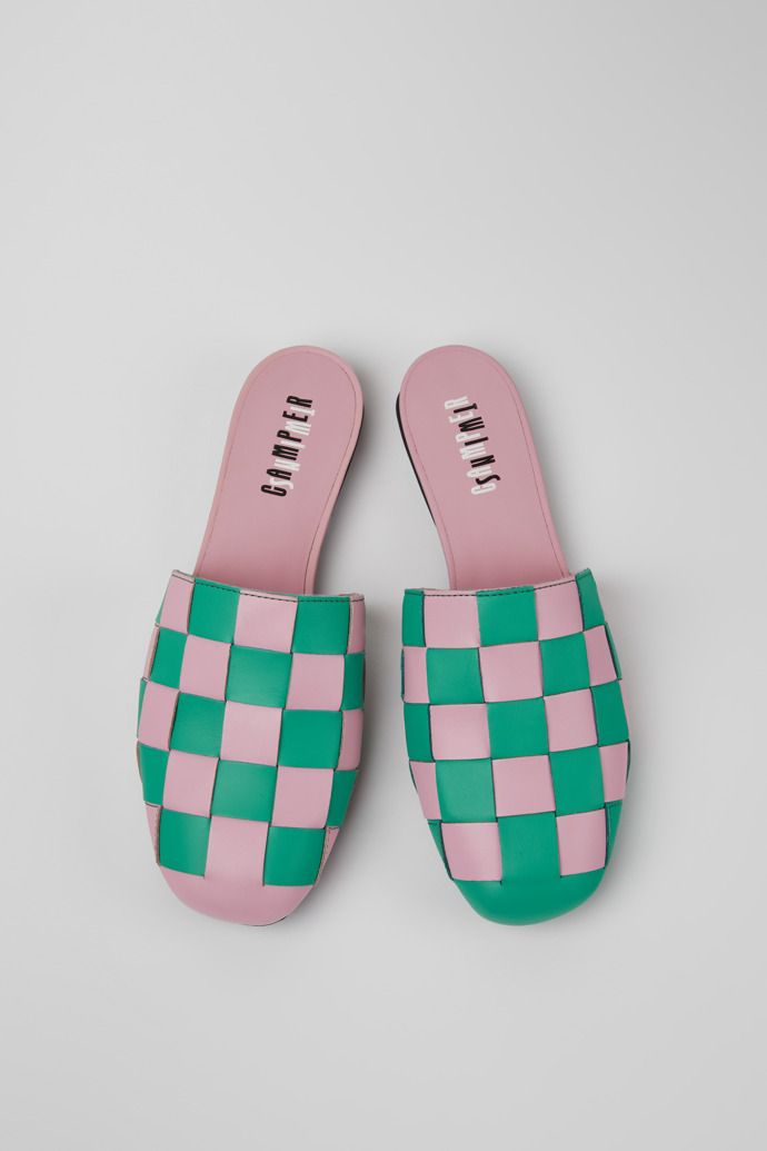 Camper Twins Sandaler Dam Rosa Gröna | SPEW40526